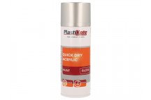 PlastiKote Trade Quick Dry Acrylic Spray Paint Gloss Silver 400ml