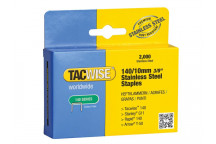 Tacwise 140 Stainless Steel Staples 10mm (Pack 2000)