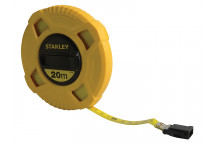 Stanley Tools Closed Case Fibreglass Long Tape 20m (Width 13mm)