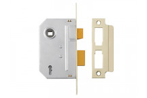 Yale Locks PM320 3 Lever Mortice Sashlock Polished Brass 79mm 3in