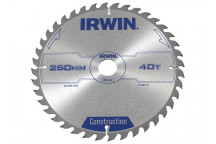 IRWIN General Purpose Table & Mitre Saw Blade 250 x 30mm x 40T ATB