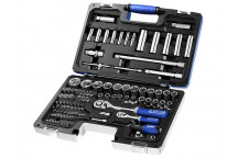 Expert Socket & Accessory Set of 98 Metric 1/4 & 1/2in Drive