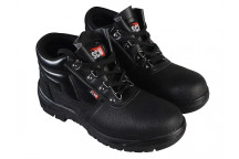 Scan 4 D-Ring Chukka Black Safety Boots UK 10 EUR 44