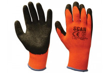 Scan Thermal Latex Coated Gloves - L (Size 9)