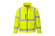 S424 Hi-Vis Classic Softshell Jacket (3L) Yellow Large