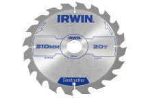 IRWIN Construction Circular Saw Blade 210 x 30mm x 20T ATB
