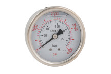 1/4\" BSP Pressure Gauge Glycerine Filled