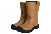 Scan Texas Lined Tan Rigger Boots UK 11 EUR 46
