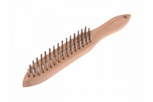 Faithfull 680/S4 Heavy-Duty Stainless Steel Scratch Brush - 4 Row