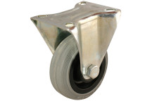 75MM FIXED CASTOR PLATE FTG - GREY