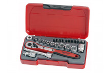 Teng T1424 Socket Set of 24 Metric 1/4in Drive