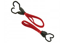 Faithfull Flat Bungee Cord 76cm (30in) Red 2 Piece