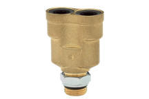 M16 x 1.5 Metric Male x 12mm OD Y Piece Adaptor