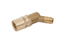3/8 HT COUPLING VITON 45o BARB