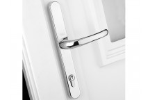 Yale Locks Retro Door Handle PVCu Polished Chrome Finish