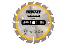 DEWALT Cordless Construction Trim Saw Blade 136 x 10mm x 16T
