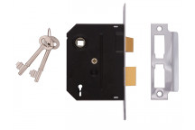 UNION 2295 2 Lever Mortice Sashlock Chrome Finish 63mm 2.5in Box