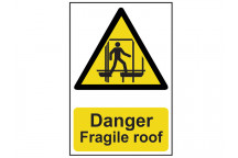 Scan Danger Fragile Roof - PVC 200 x 300mm