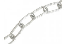 Faithfull Galvanised Chain Link 4mm x 30m Reel - Max. Load 120kg