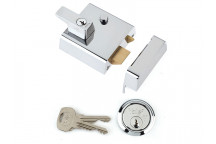 Yale Locks P1 Double Security Nightlatch 60mm Backset Chrome Finish Visi