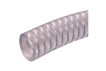 1/2\" ID CLEAR WIRE REINFORCED PVC SUCTION HOSE 30M