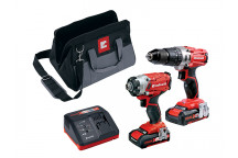 Einhell Power X-Change Combi & Impact Driver Twin Pack 18V 2 x 2.0Ah Li-ion