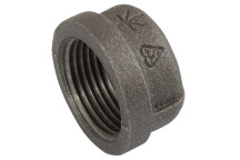 (BS FIG185) BSPT END CAP 1.1/2 BLK