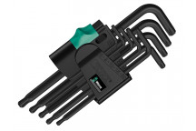 Wera 967/9 TX 1 SB BlackLaser L-Key Set of 9 (TX8-TX40)