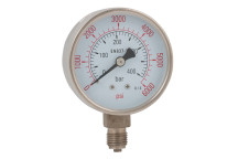 1/4\"BSPP 63MM BOTTOM DRY GAUGE 0-15PSI