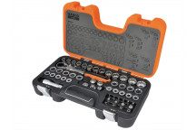 Bahco S530T Pass-Through Socket Set of 53 Metric 1/2in Drive