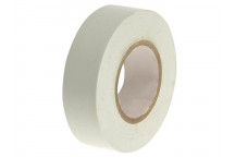 Faithfull PVC Electrical Tape White 19mm x 20m