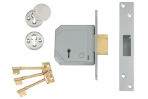 UNION 3G114E 5 Lever Mortice Deadlock C-Series 67mm 2.5in Satin Brass