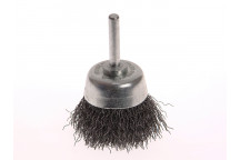 Faithfull Wire Brush Shaft Mounted 70mm x 25mm, 0.3mm Wire