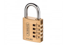 ABUS 165/40 40mm Solid Brass Body Combination Padlock (4-Digit) Carded