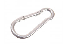 Faithfull Fire Brigade Snap Hook 6mm Zinc Plated (Pack 4)