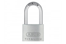 ABUS Mechanical 64TI/40mm TITALIUM Padlock 40mm Long Shackle Keyed Alike KA6411