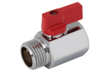1/8\" M/F Brass Chrome Finish Mini Ball Valve