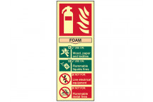 Scan Fire Extinguisher Composite Foam - Photoluminescent 75 x 200mm