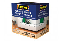Rustins Clear Plastic Floor Coating Kit Satin 4 litre