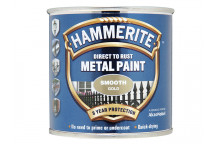 Hammerite Direct to Rust Smooth Finish Metal Paint Gold 250ml