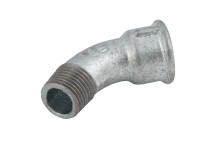 EE-1\" MXF BSPTXBSPP 45? BEND (GALVANISED)