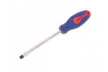 Faithfull Soft Grip Screwdriver Flared Slotted Tip 8.0 x 150mm