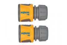 Hozelock 2070 Soft Touch Hose End Connector (Pack 2)