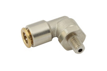 6MM X M6X1 SWIVEL PUSH-IN BRASS LUB SYS