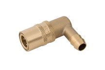 3/8\'HT COUPLING VITON 90o BARB
