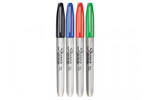 Sharpie Fine Tip Permanent Marker Assorted (Pack 4)