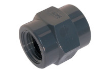 1\" BSP FEMALE DOUBLE SOCKET PVC