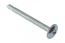 ForgeFix Baypole Self-Drill Screw Phillips Wafer Head ZP 4.8 x 100mm Box 100