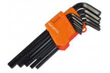 Faithfull Long Arm Hex Key Set of 13 Metric (1.3-10mm)