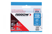 Arrow T50M 506m Monel Staples 10mm (3/8in) Box 1000